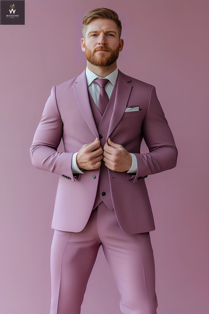 Lavender three piece suit