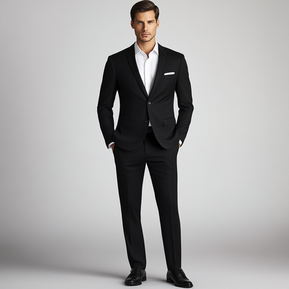 Black two piece suit