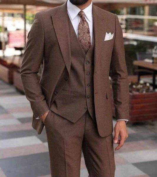 Terracotta three piece suit