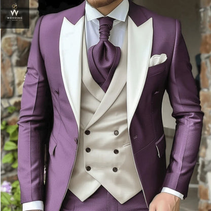 Mauve three piece suit