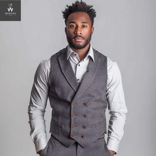 notch lapel waist coat