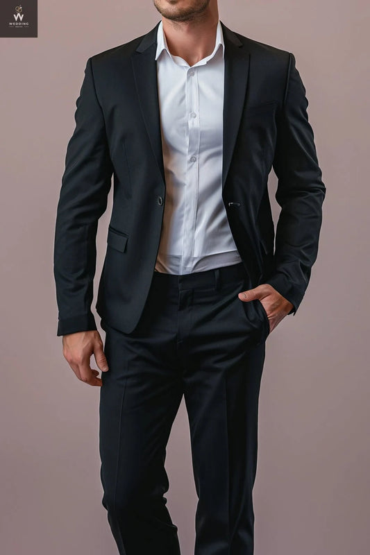 Black two piece suit