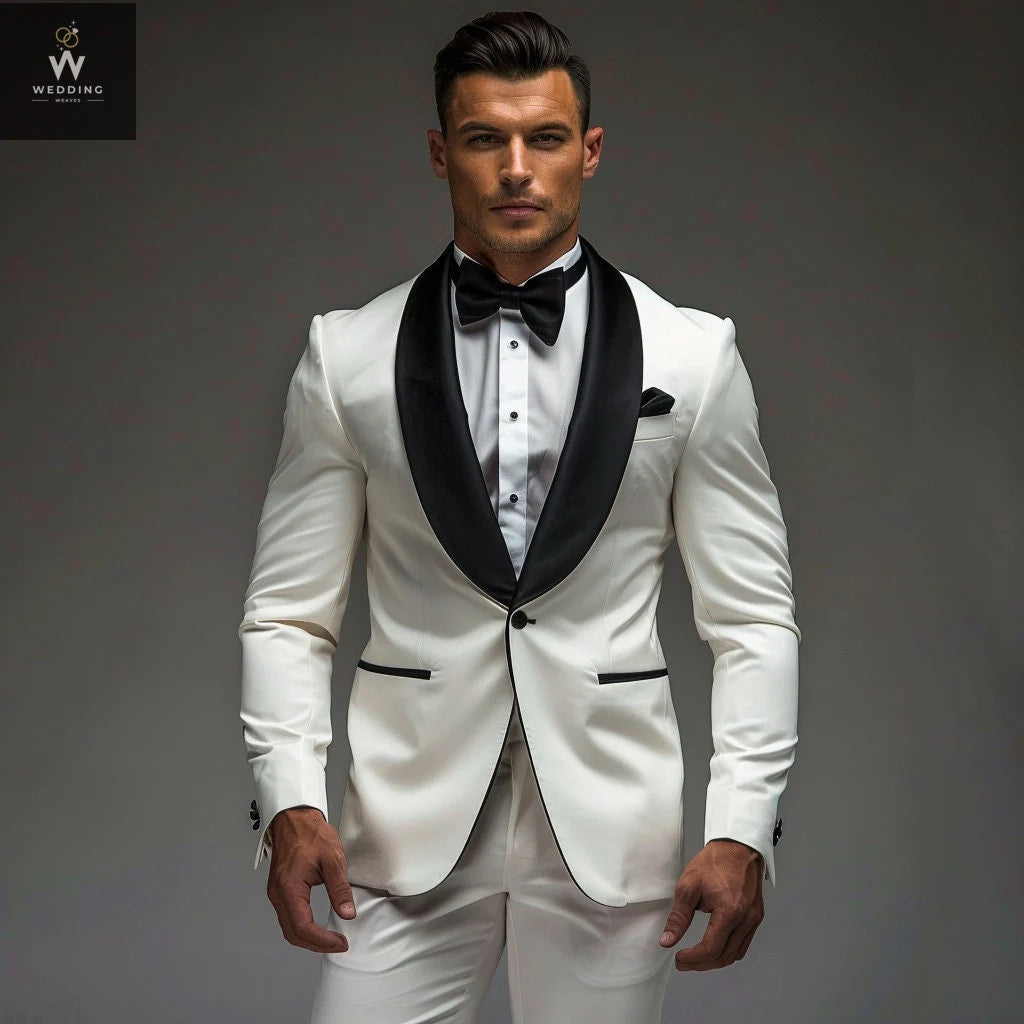 White two piece suit