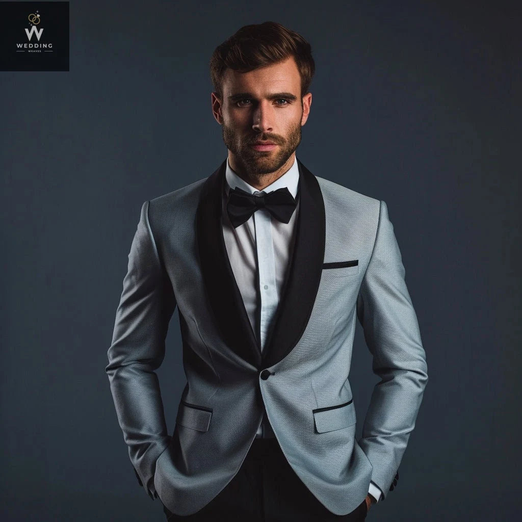 Grey two piece suit