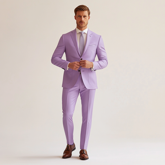 Lavender two piece suit