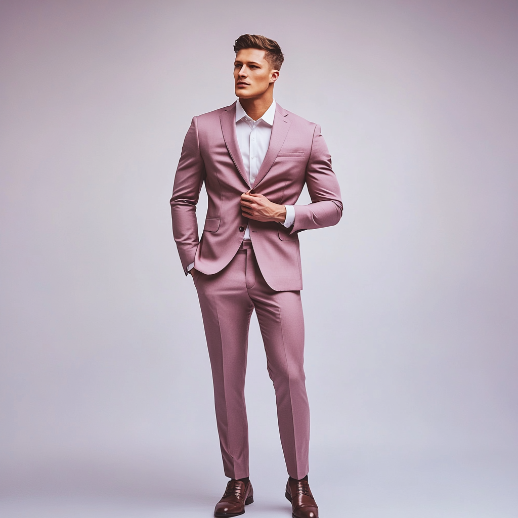 Mauve two piece suit